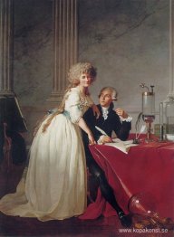 Porträtt av Antoine-Laurent och Marie-Anne Lavoisier