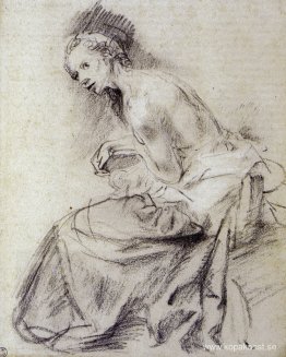 Naken kvinna sitter, Suzanne
