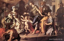 Dido tar emot Aeneas och Amor förklädda till Ascanius