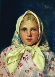 Girl in a Kerchief (Porträtt av flickan)
