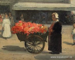 Blomsterhandlare i Paris
