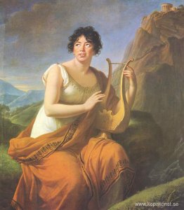 Porträtt av Madame de Stael som Corinne
