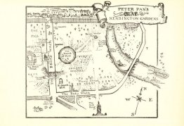 Karta över Peter Pan's Kensington Gardens