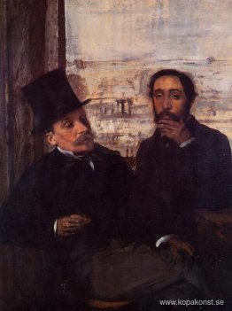 Självporträtt med Evariste de Valernes