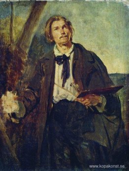Porträtt av konstnären Alexander Popov