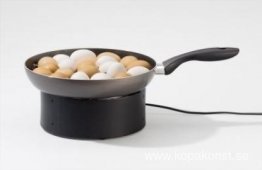 Kinetisk objekt med ägg och potatis