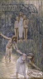 Faraos dotter har Moses fört till henne