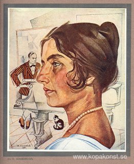 Porträtt av Z.P. Annenkova