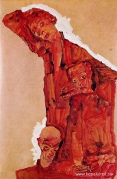 Komposition med tre mansfigurer (självporträtt)