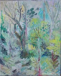 Konstnärshuset genom träden