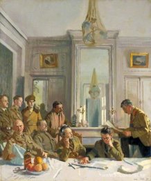 Några medlemmar av de allierade presslägret med sina presstjänst