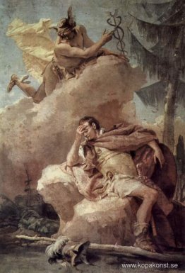 Merkurius, från Merkurius som uppmanar Aeneas att lämna Kartago