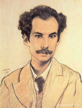 Porträtt av Boris Nikolayevich Bugaev (Andrey Bely)