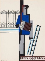 Musiker med dragspel/Blue bar