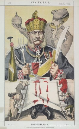 Sovereigns No.80 Karikatyr av kungen av Prussi