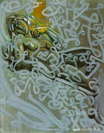 Figur efter Michelangelos "Gryning" på Lorenzo di Medicis grav