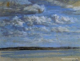 Vita moln, blå himmel