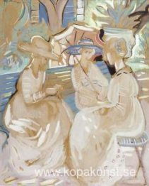 Trädgård Med Figurer