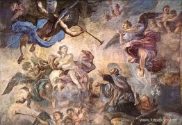 Saint Cajetan lugnar gudomlig ilska