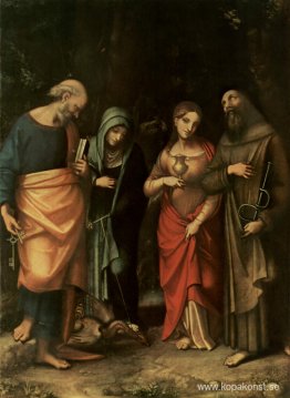Fyra heliga (från vänster St. Peter, St. Martha, St. Mary Magdal