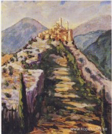 Utsikt över den befästa byn Eze