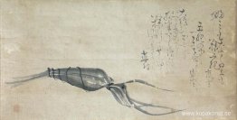 Chimaki av Matsumura Goshun (målning) och Yosa Buson (kalligrafi
