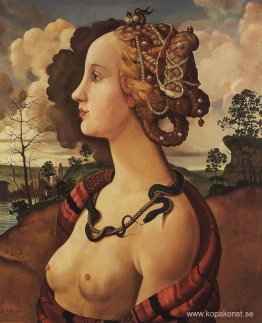 Kopia av "Porträtt av Simonetta Vespucci" av Piero di Cosimo