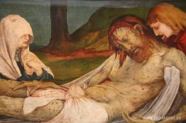 Gravläggningen (detalj från Isenheims altartavla)