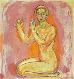 Naken kvinna med blommor (Sanningen)