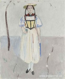 Traditionell dräkt flicka