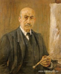 Självporträtt med palett