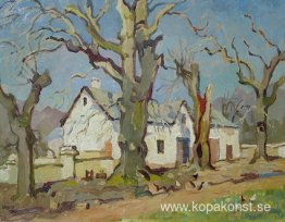Bondgård med kala ekar