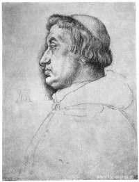 Porträtt av kardinal Albrecht av Brandenburg