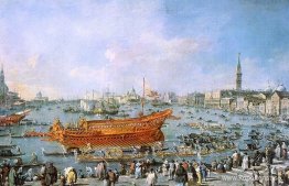 Bucentaurens avgång mot Venedig Lido på Kristi himmelsfärdsdag