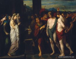 Pylades och Orestes togs som offer före Iphigenia