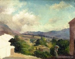 Bergslandskap vid Saint Thomas, Antillerna (oavslutat)