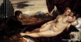 Venus och Amor med en organist