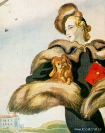 Ritning för modetidningen "Elegance"