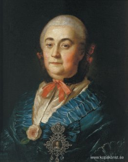 Porträtt av kvinnan i väntan A.M.Izmaylova