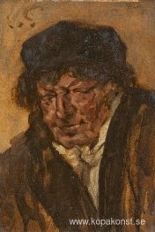 Porträtt av en man med basker