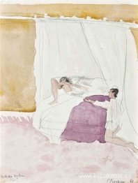 Mathilde Verlaine i sängen