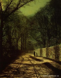 Tree Shadows på Park Wall, Roundhay Park, Leeds