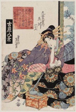 Klart väder vid Awazu (Awazu seiran), Tamagawa of the Maru-Ebiya