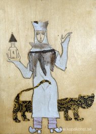 Skissen till filmen "Colour of Pomegranate". "Qween"