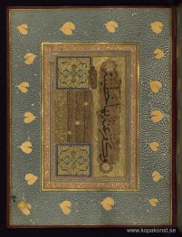 Sida med osmansk kalligrafi