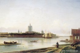Smolny sett från Bolshaya Okhta
