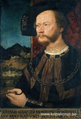 Porträtt av greve Johann II, greve av Montfort och Rothenfels