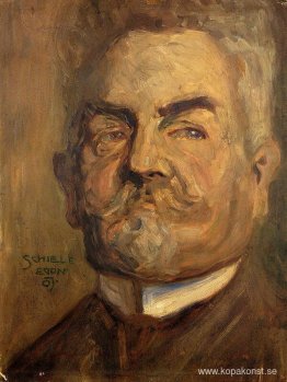 Porträtt av Leopold Czihaczek (huvud för en skäggig man I)