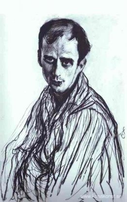 Porträtt av Mikhail Fokin