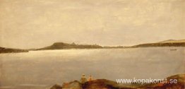 Quebec, utsikt över Île d'Orléans